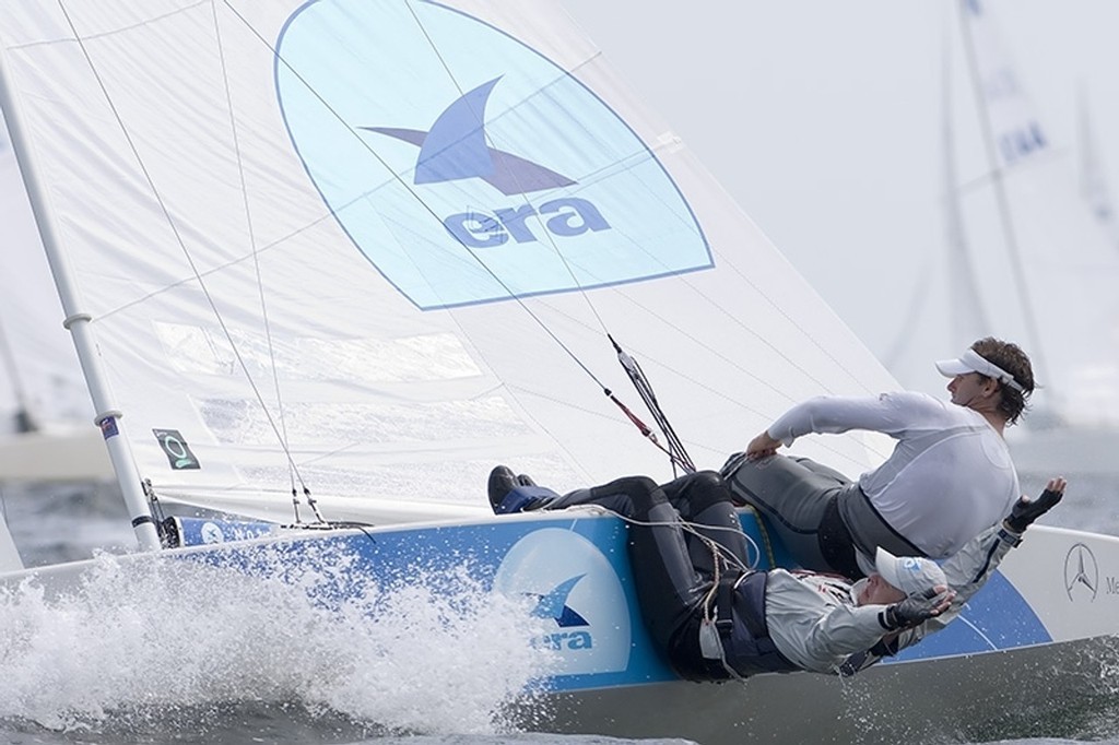 Mateusz Kusznierewicz / Dominik Zycki (POL) Now in 1st place on the series leader board after 5 races - Star Worlds 2008 Miami © Fried Elliott http://www.friedbits.com